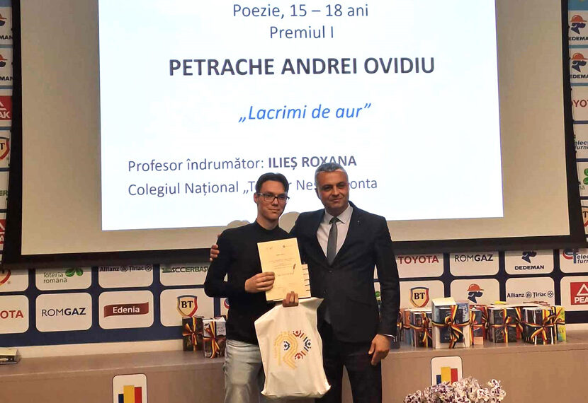 Salontanul Andrei Ovidiu Petrache, premiat de Comitetul Olimpic Român. Cel mai bun în  Concursul de literatură și jurnalism sportiv „Un condei numit Fair-Play” – ediția XXIII