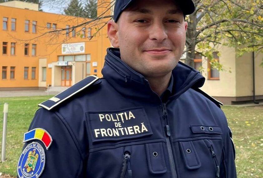 Laurențiu Bogdan Rupa, șeful de promoție a Școlii de Pregătire a Agenților Poliției de Frontieră “Avram Iancu” Oradea. Nu a reușit din prima, dar a transformat eșecul în succes