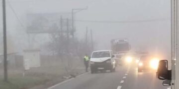 Lovit de autoutilitară în zona Oșorhei