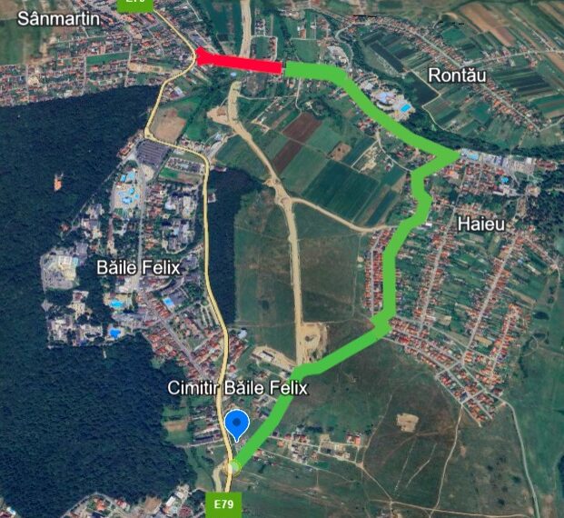 Trafic restricționat pentru lucrări la Centura Sânmartin