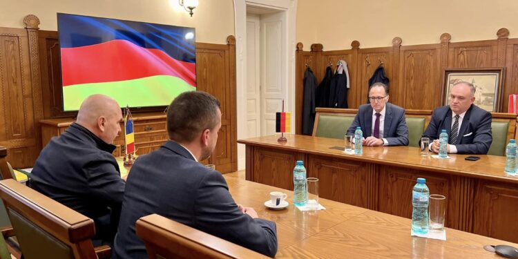 Posibil parteneriat cu o universitate tehnică din Germania, construcția fabricii Stihl,reabilitarea Liceului German Friedrich Schiller pe agenda discuțiilor cu ambasadorul Germaniei