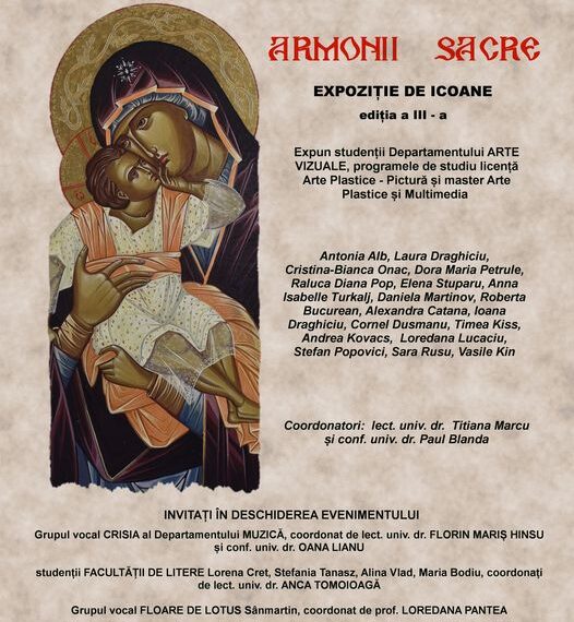 Armonii sacre. Studenții de la Arte expun la Muzeu