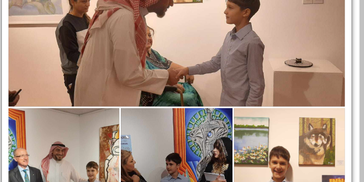 Cine e băiețelul de 10 ani din Oradea care a expus la Dubai Art Expo 2023. În urmă cu două luni a fost pe simezele celebrului Carrousel du Louvre din Paris