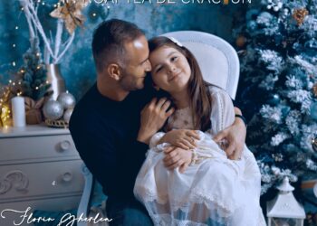 VIDEO. GALERIE.“Singurătate în noaptea de Crăciun”. FLORIN GHERLEA colindă pentru prima oară alături de fiica sa, CEZARA