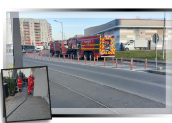 Incendiu la unul dintre cele mai frecventate restaurante din Oradea, Piața 9 din complexul  Prima Shops