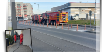 Incendiu la unul dintre cele mai frecventate restaurante din Oradea, Piața 9 din complexul  Prima Shops