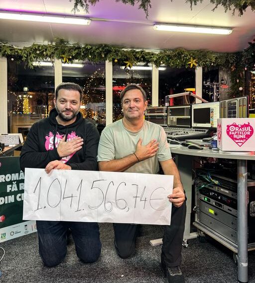 Cifră record: peste un milion de euro donați în 7 zile în Orașul faptelor bune