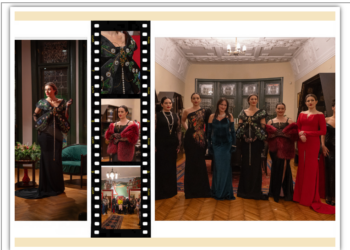 Cum arată rochia-bijuterie Art Nouveau din colecția Glamour by Rebeca Cotrău