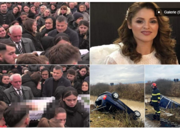 Tripla tragedie. Copilul de 13 ani, mama şi bunica, care au murit după ce s-au răsturnat cu maşina în apă, au fost înmormântaţi azi