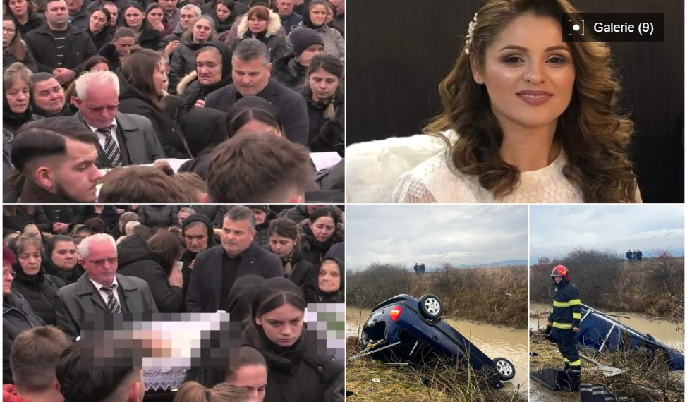 Tripla tragedie. Copilul de 13 ani, mama şi bunica, care au murit după ce s-au răsturnat cu maşina în apă, au fost înmormântaţi azi