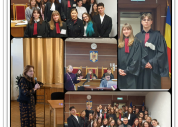 GALERIE. Trei avocați, mentori pentru elevii din „Mihai Eminescu” și „Emanuil Gojdu”. Cunoștințe de drept civil, drepturile omului și contencios administrativ în proiectul Model Court of Justice Oradea ’24