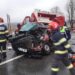 Drum blocat între Cluj și Oradea, accident între o autouitilitară și un autotren. Un bărbat a murit