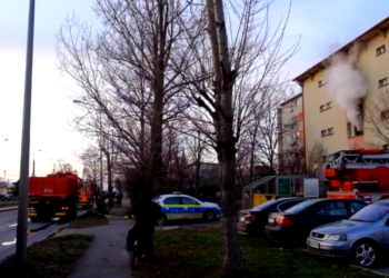 Apartament în flăcări pe Calea Borșului