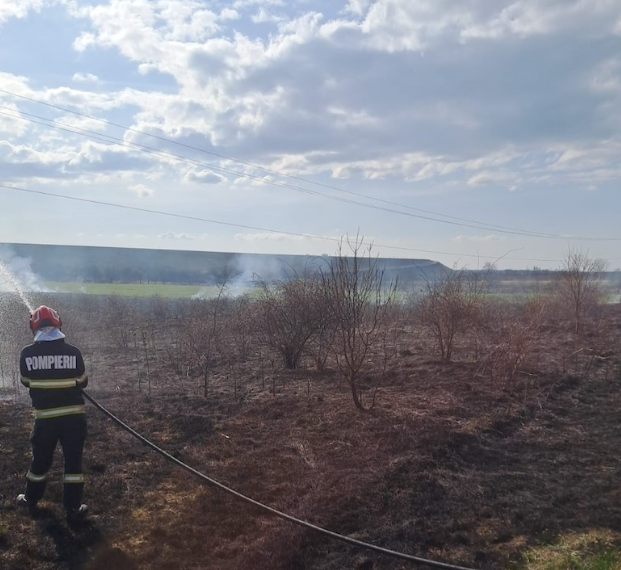 Arde un teren între Lugaşu de Jos şi Urvind