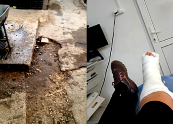 Se cere demisia conducerii pieței din Beiuș după ce un om și-a rupt piciorul în gropile din incintă. Directorul Ardelean: în hala de carne reușim să recoltăm o găleată de muște moarte!