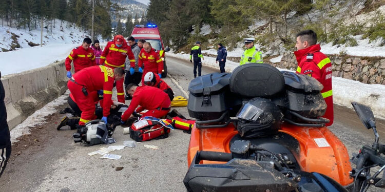 Tânără de 18 ani rănită într-un accident cu ATV-ul