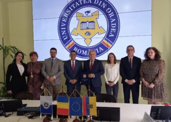 Rectorul universității columbiene este în vizită la Universitatea din Oradea