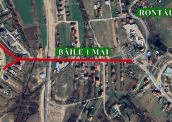 Luni, se va întrerupe circulația rutieră pe tronsonul Băile 1 Mai dinspre Bulevardul Felix (DN 76) și intersecția cu localitatea Rontău. Care e tronsonul ocolitor