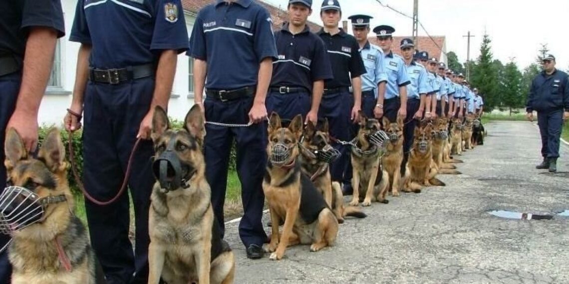 95 posturi conductori câini de serviciu, disponibile în MAI