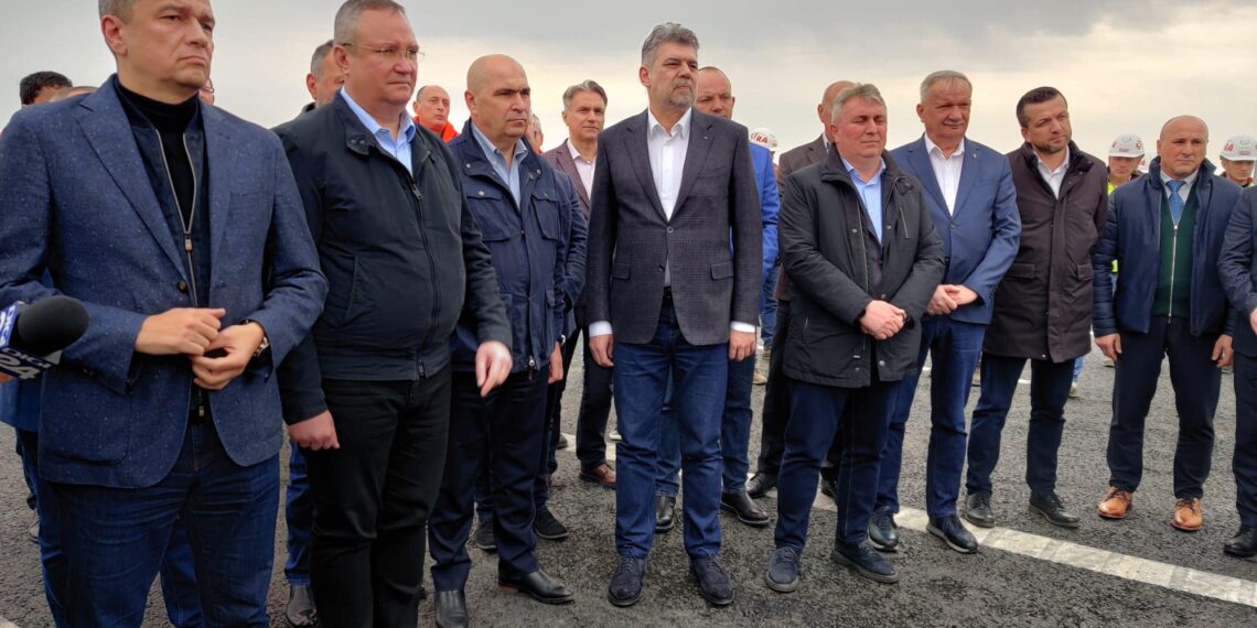 Ciolacu la Oradea: ”O spun fără nicio reținere, suntem condamnați să continuăm împreună”.Grindeanu: începând de luni CNAIR va începe recepția lucrării