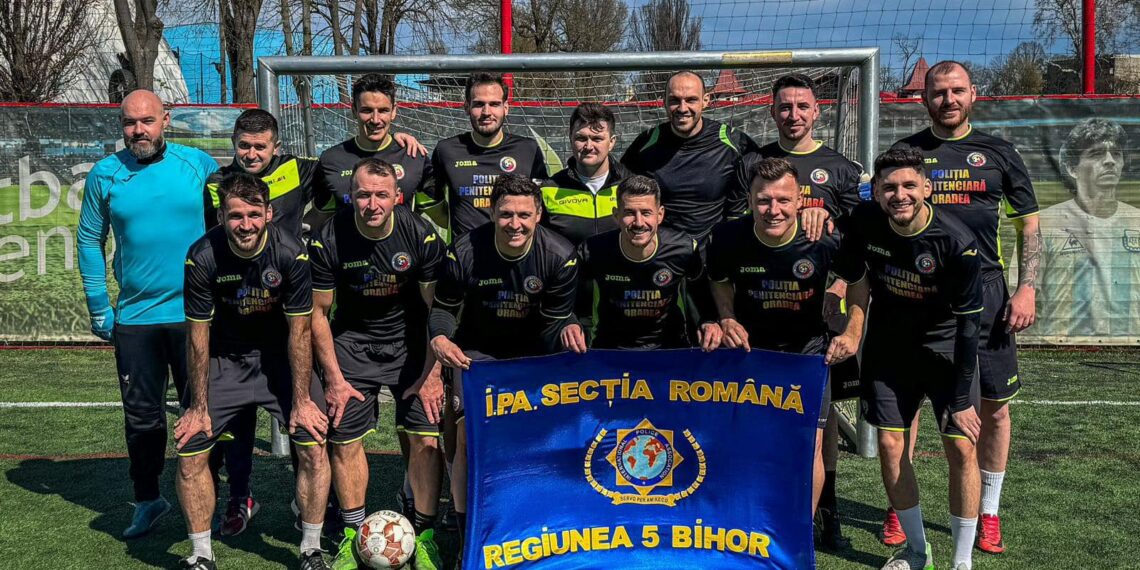 Echipa Penitenciarului Oradea, locul I în competiția de fotbal