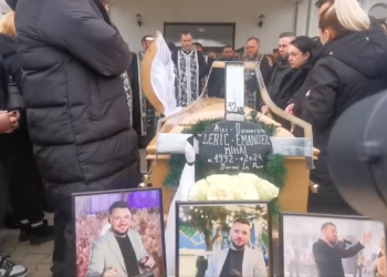 Sute de oameni l-au condus pe Mile Povan pe ultimul drum. Fratelui său i s-a făcut rău