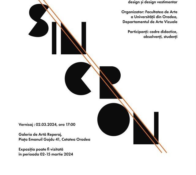 „Sincron” – expoziția absolvenților și profesorilor de la Arte Decorative, Design și Design Vestimentar ai Facultății de Arte