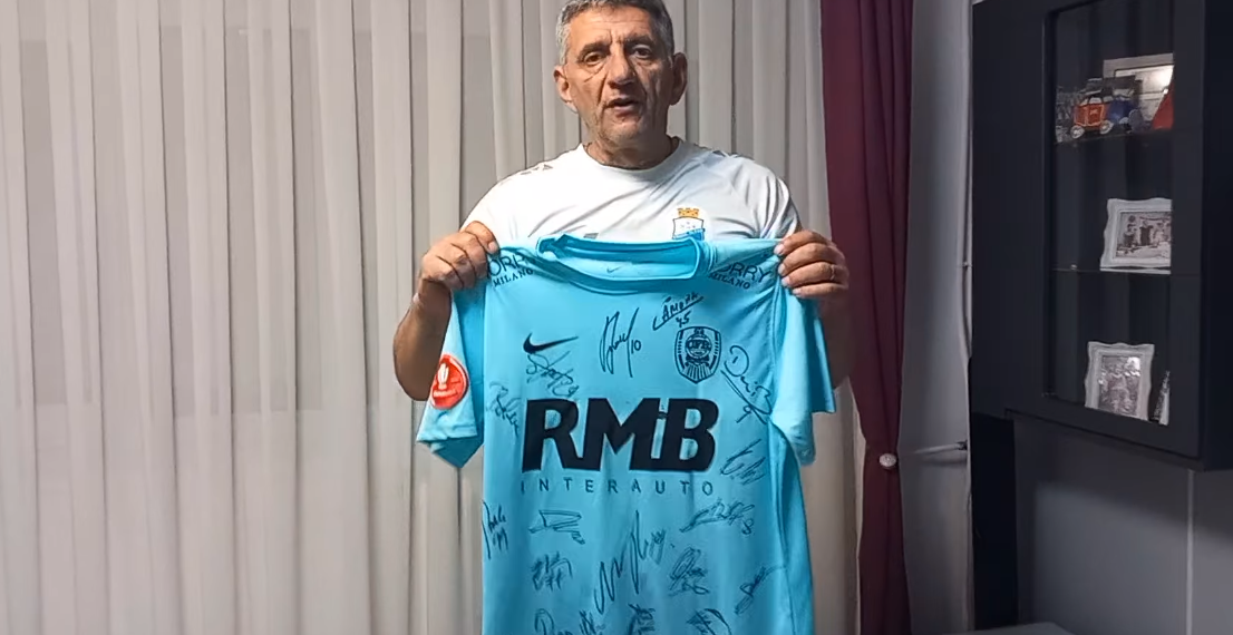 Licitează tricoul de joc al căpitanului   Ciprian Deac cu semnăturile campionilor de la CFR pentru Cipri Fogarasi. Ce surpriză primește câștigătorul de la Adrian Anca