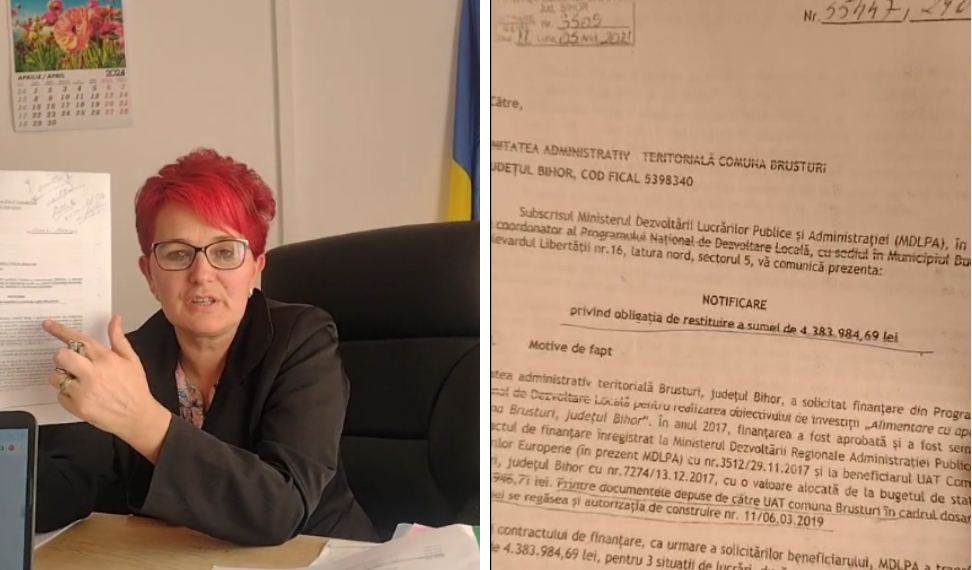 Primărița din Brusturi, victorie definitivă la Înalta Curte în procesul cu Ministerul Finanțelor și cel al Dezvoltării pentru 4,3 milioane lei. În urma unei sesizări a consilierilor PNL, conturile PrimărieiBrusturi au fost blocate trei ani