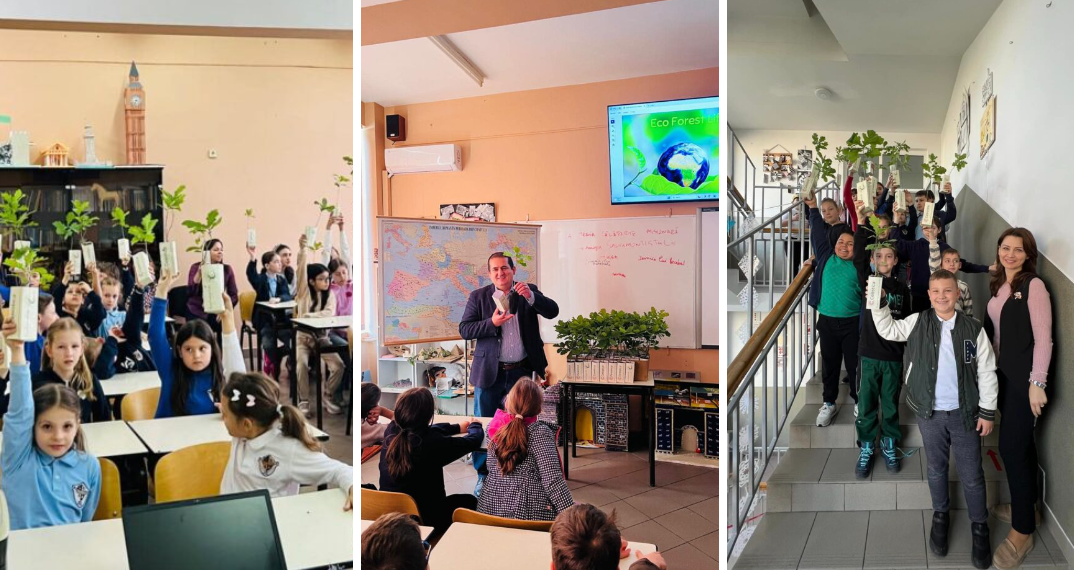 250 de copii de la Oltea Doamna și L.T. Baptist Emanuel au primit simbolurile viitorului de la Eco Forest Life. Ei vor putea planta 250 de stejari pentru generațiile viitoare