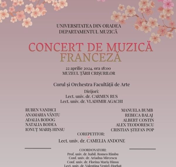 Studenții facultății de muzică îi invită pe orădeni la concertul primăverii