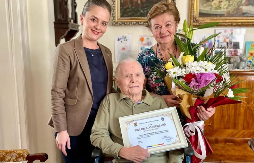 Doi orădeni au împlinit 100 de ani în aceste zile. Secretul doctorului Filip: „echilibrul în toate și gena longevivă”
