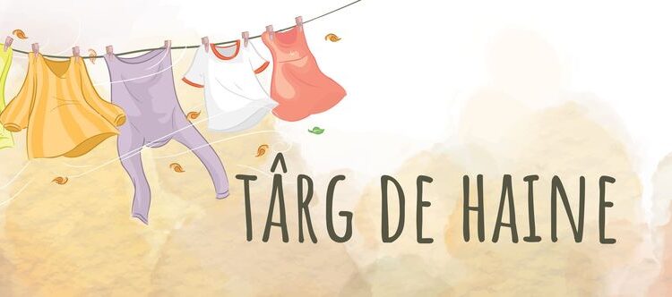 Târg caritabil cu vânzare de haine noi și second hand