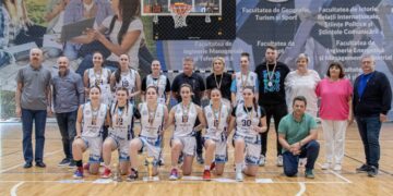 Universitatea din Oradea este vicecampioană națională universitară la baschet feminin