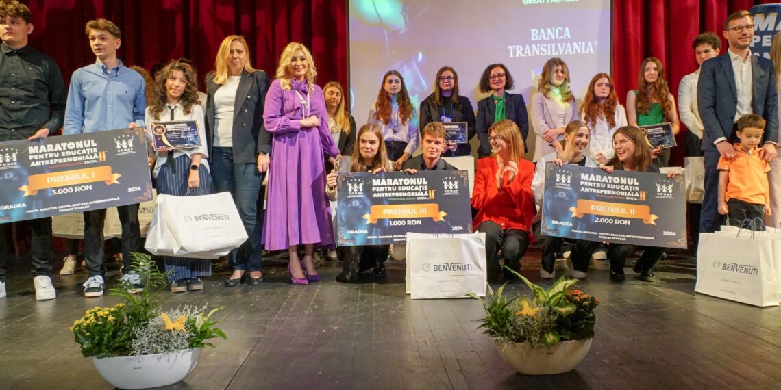Trei echipe de liceeni, din Bihor s-au calificat la etapa națională a proiectului ”Maratonul pentru Educație Antreprenorială”
