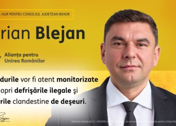 Ciprian Blejan, candidat AUR pentru preşedenţia Consiliului Judeţean: „Alertă de Mediu în Bihor:  Monitorizare Totală a Pădurilor și Revoluție în Infrastructură!