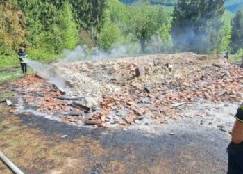 O biserică construită în 1878 a ars în noaptea de Înviere.În cauză a fost întocmit dosar penal pentru distrugere din culpă