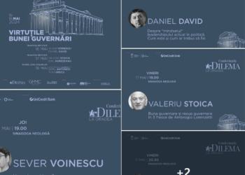 Eveniment de excepție: Conferințele Dilema la Oradea cu : Valeriu Stoica, Emil Hurezeanu, Daniel David, Sever Voinescu