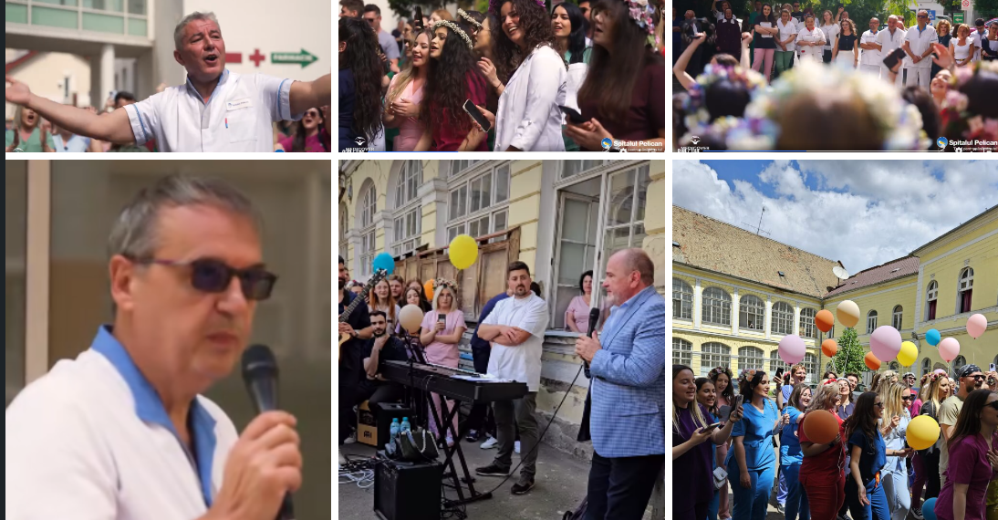 Una dintre cele mai bune generații a Facultății de Medicină și Farmacie Oradea, serenade pentru profesori la absolvire. Adrian Maghiar le-a urat să cânte Made in Romania când văd rezultatele la rezidențiat