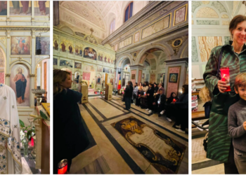 Șteianca Alina Maria Balaj a luat lumină în comunitatea românească din inima Romei, alături de doi orădeni