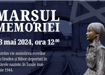 Marșul memoriei pe traseul . Memorialul Deportaților – Strada Evreilor Deportați – Parcul Nicolae Bălcescu – Memorialul Eva Heyman
