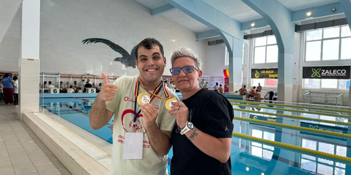 Ovidiu Costea, două medalii la Jocurile  Naționale Special Olympics