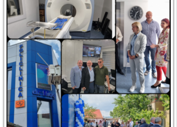 Reputatul medic Călin Moș și-a pus ieri blazonul, acasă, la Beiuș, pe ce mai modernă clinică dintre Deva și Oradea