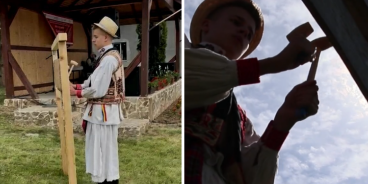 Vulcanistul Răzvan Lupău, înzestrat cu un auz muzical deosebit, câștigător la concursul de bătut toaca, la Drăgoteni.Adolescentul  cântă la caval, fluier, toacă, chitară, o parte din instrumente sunt făurite chiar de el