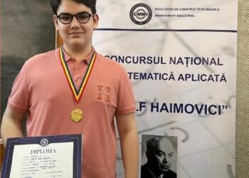 Orădeanul de 15 ani, medaliat cu aur de Societatea Științifică de Matematică din România