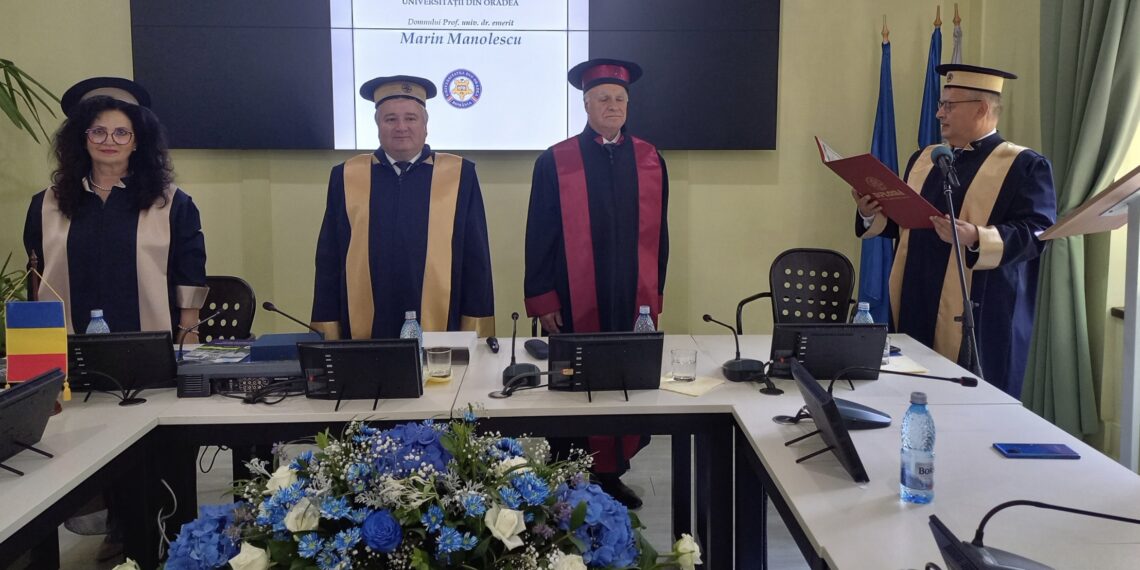 Prof. univ. dr. emerit Marin Manolescu, Doctor Honoris Causa al Universității din Oradea
