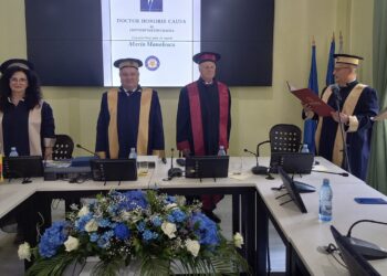 Prof. univ. dr. emerit Marin Manolescu, Doctor Honoris Causa al Universității din Oradea
