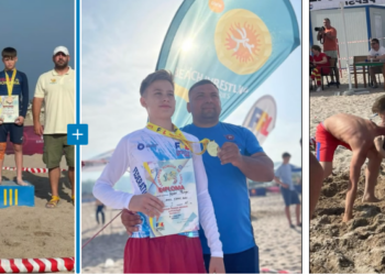 La U15, Andrei Pelean se califică la Campionatul European de Lupte pe plajă