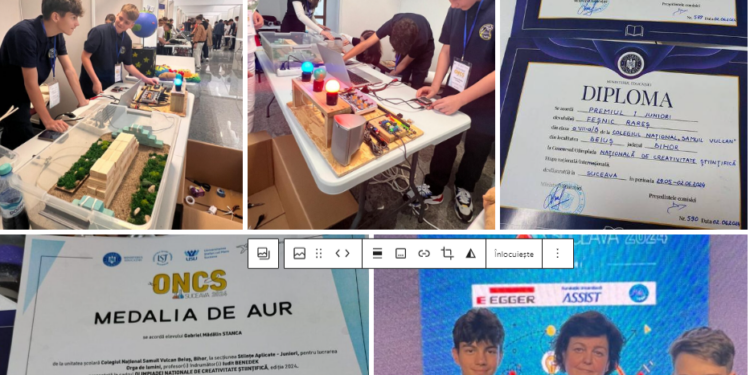 CNSV Beiuș are echipă de aur după faza națională a Olimpiadei de Creativitate Științifică