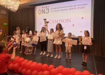 15 copii care se pregătesc la Centrul de Soroban și Aritmetică mentală Oradea, premiați la Olimpiada Națională Nomin Jyuku